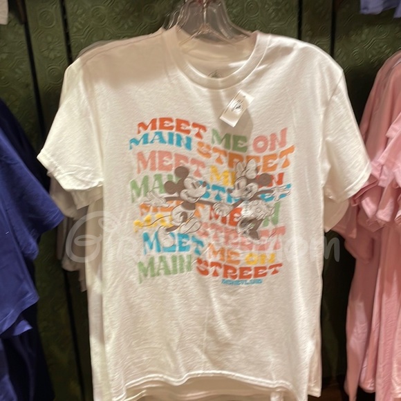 Disneyland Mickey & Minnie “Meet me on Main Street” Graphic T-Shirt - Picture 2 of 3